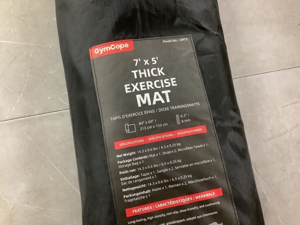 GymCope Large Exercise Mat 7'x5' - Image 3 - Lot 173JF