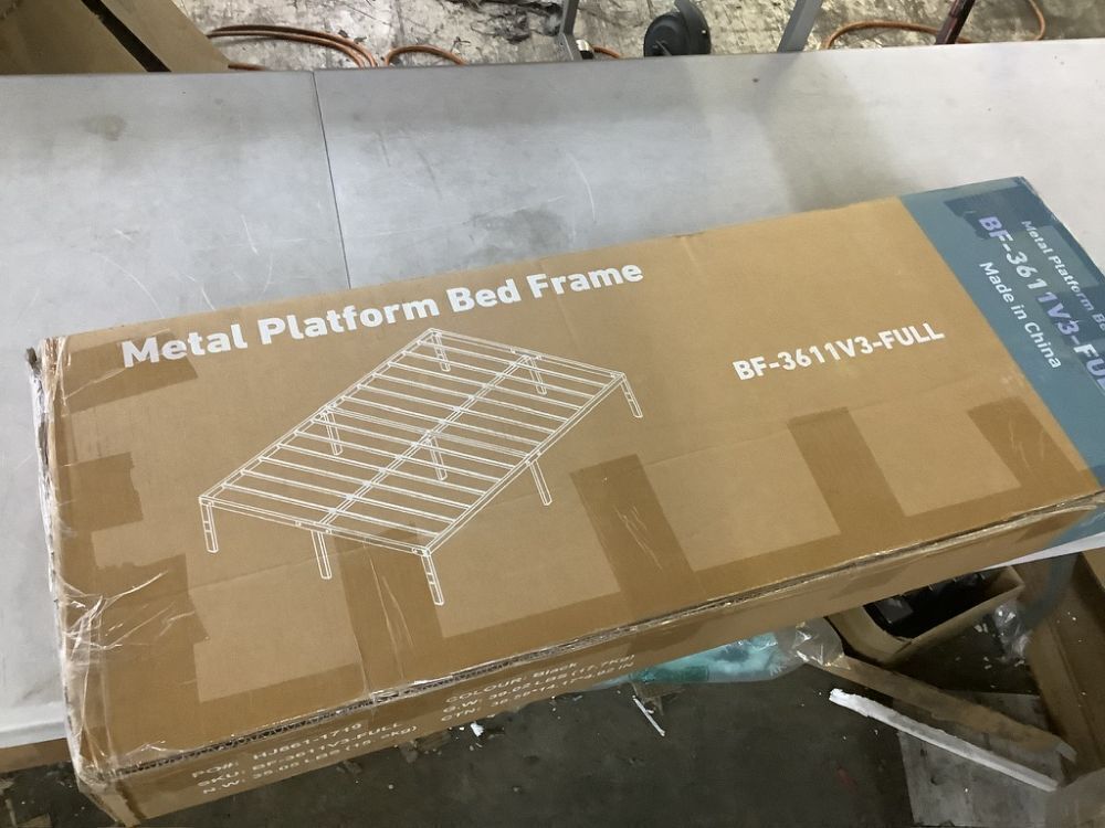 Full Size Metal Platform Bed Frame - Image 4 - Lot 575JF