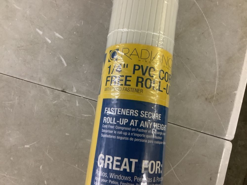 Radiance 1/4" PVC Cordless Roll Up Blinds, 60" x 72" - Image 3 - Lot 578JF