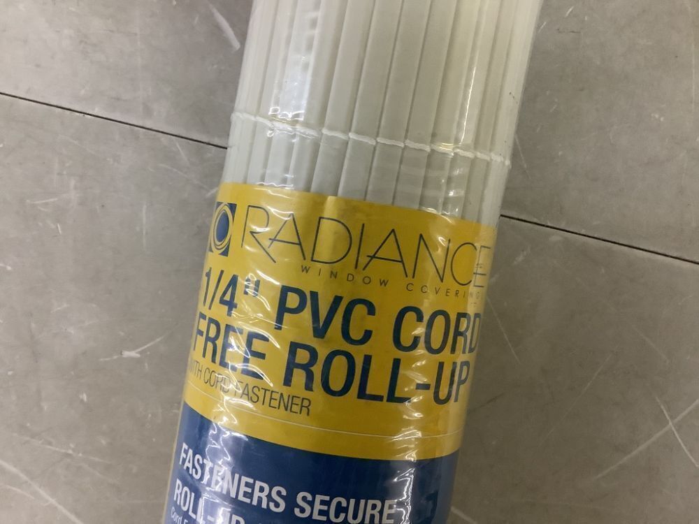 Radiance 1/4" PVC Cordless Roll Up Blinds, 60" x 72" - Image 5 - Lot 578JF