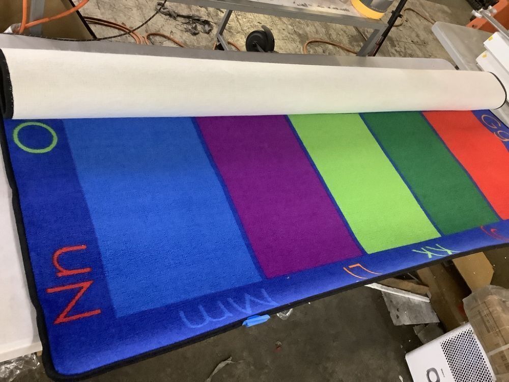 Striped Classroom Rug 6ft x 9ft - Image 1 - Lot 178JF