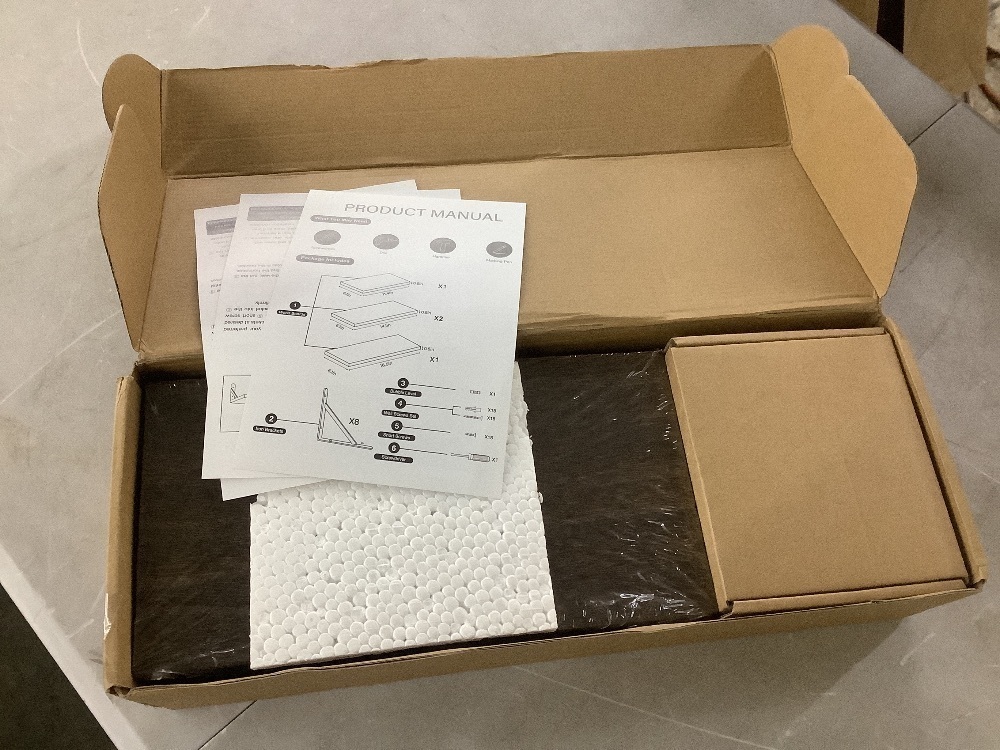 Angel Sar 4-Piece Different Sizes Wall Mounted Wood Floating Shelves for Home, Dark Carbonized Brown - Image 2 - Lot 301JF