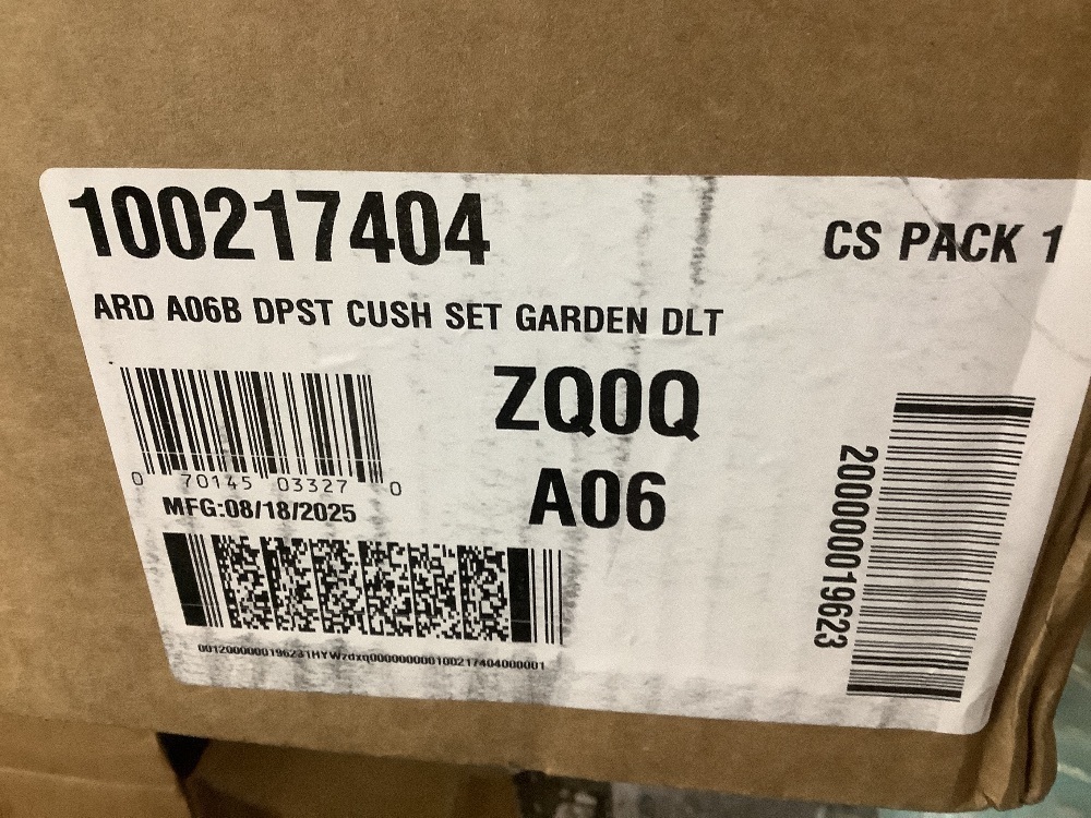 Lot of (2) Arden 24 in. x 24 in. 2-Piece Deep Seating Outdoor Lounge Chair Cushions in Garden Delight - Image 5 - Lot 114JF