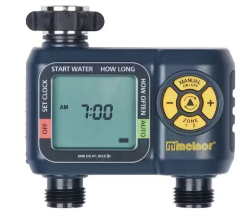 Lot of (2) Melnor 2-Zone Automatic Water Timers - Lot 116JF