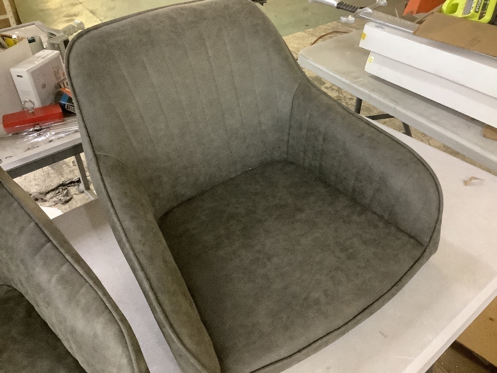 Set of 2 annjoe Faux Leather Accent Chairs - Image 4 - Lot 212