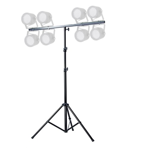 8 ft. Tripod Stage Light Stand with 3.5 ft. T-Bar for 8 Lights Black - Lot 215