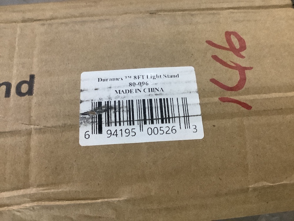 8 ft. Tripod Stage Light Stand with 3.5 ft. T-Bar for 8 Lights Black - Image 5 - Lot 215