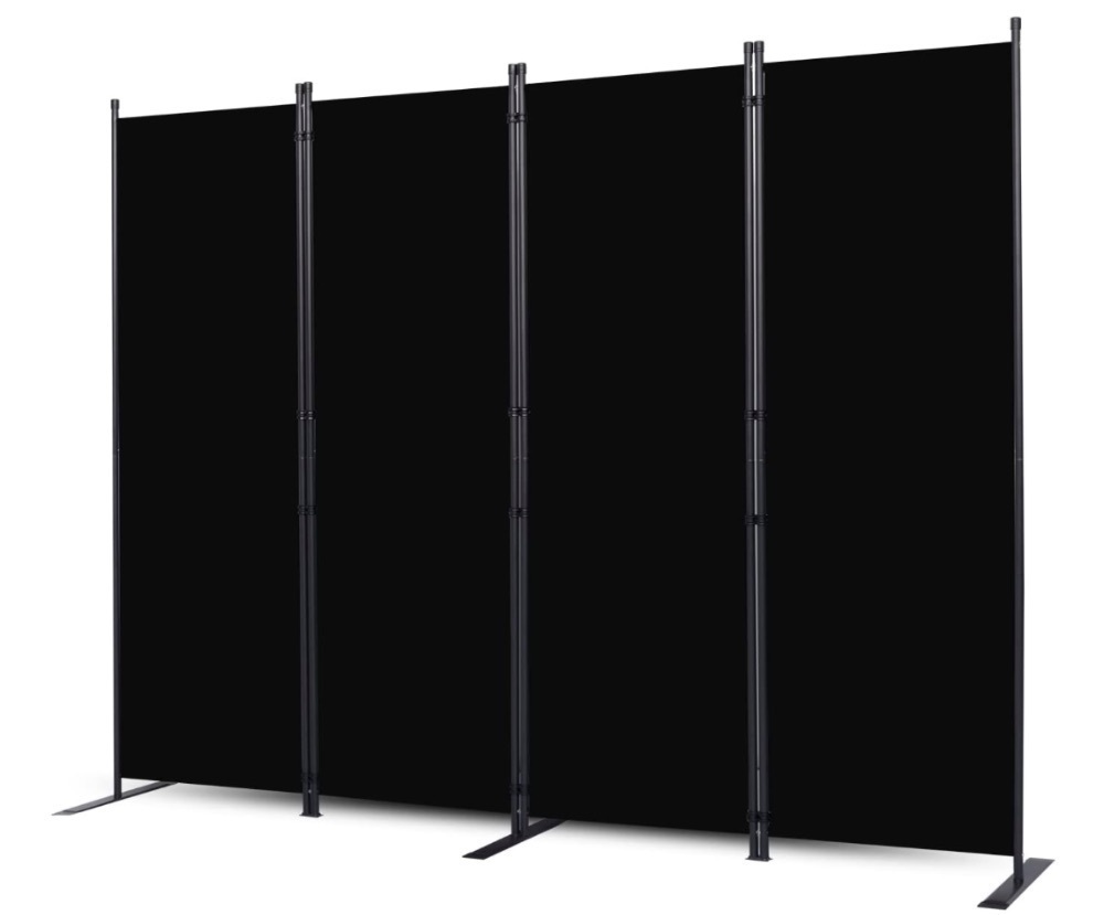CHOSENM Room Divider, 4 Panel Folding Privacy Screens with Wide Feet, 6 Ft - Image 1 - Lot 715