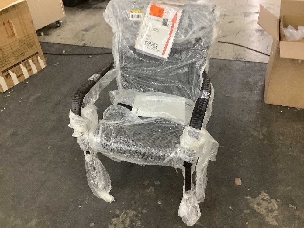 Pair of Outdoor Dining Chairs. One Leg Bent - Image 1 - Lot 549JF