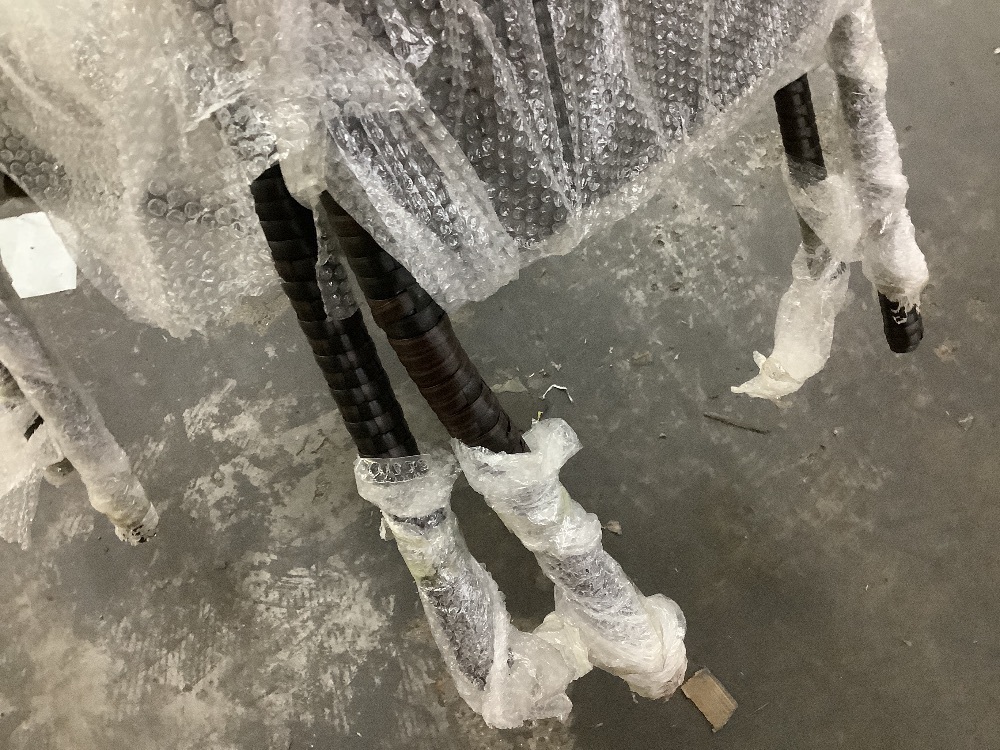 Pair of Outdoor Dining Chairs. One Leg Bent - Image 2 - Lot 549JF