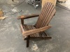 Karl Home Carbonized Folding Wood Adirondack Chair - Thumbnail 1