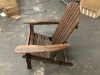 Karl Home Carbonized Folding Wood Adirondack Chair - Thumbnail 2