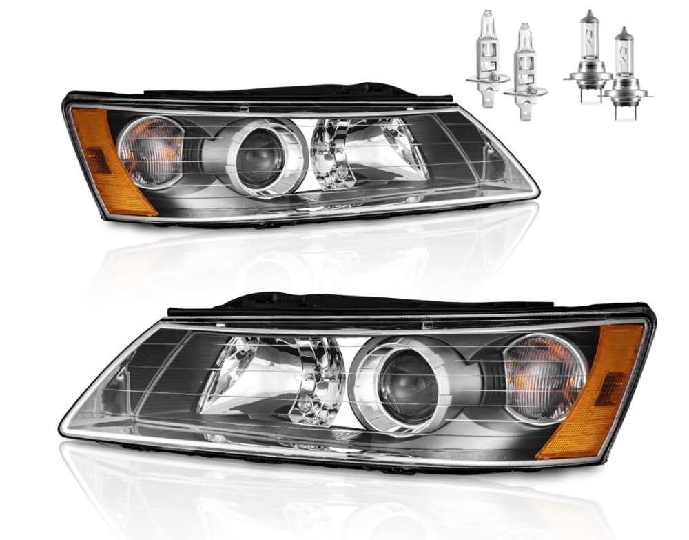 WEELMOTO Headlights for 2006-2008 Hyundai Sonata - Image 1 - Lot 546