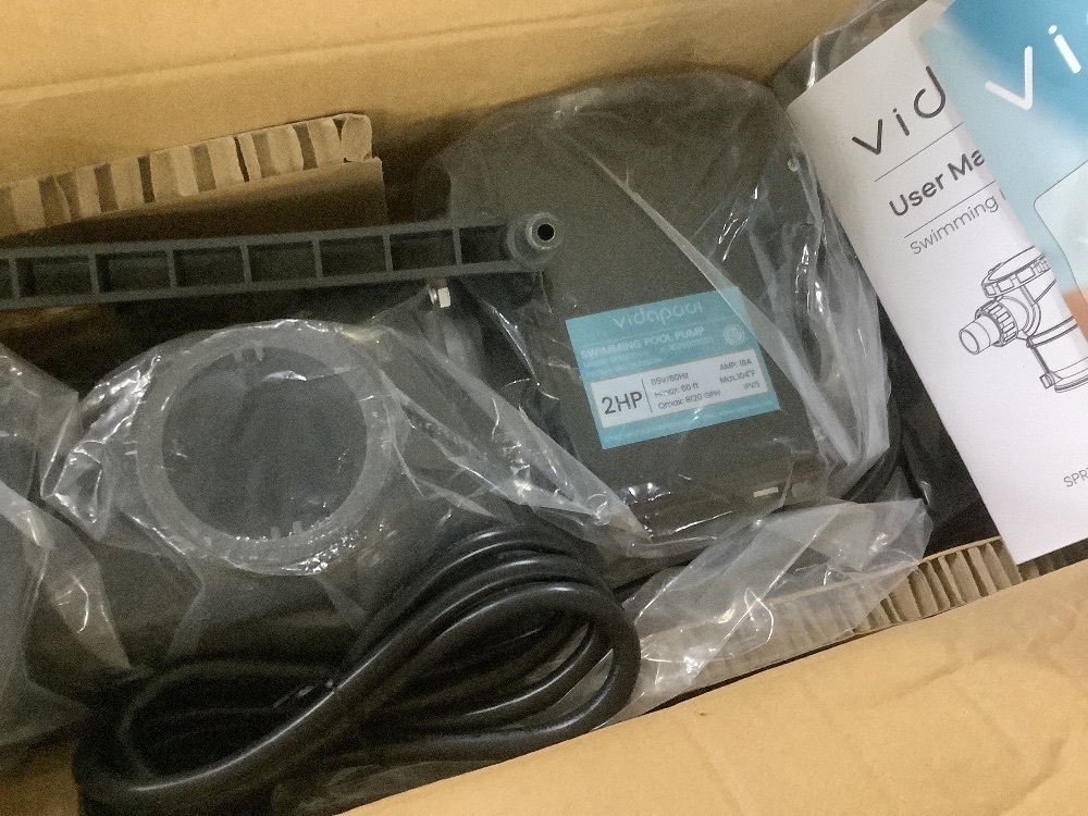 Vidapool In/Above Ground Pool Pump, Self Primming High Flow (Single Speed, 2HP, 8120 GPH, 115V) - Image 3 - Lot 547