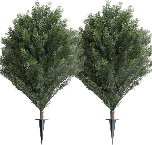 Artificial Cypress Topiary 39'' Faux Cedar Trees, Set of 2 - Lot 276JF