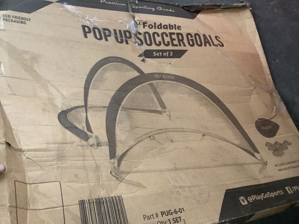GoSports Foldable Pop Up Soccer Goal Nets, Set of 2 - Image 5 - Lot 277JF