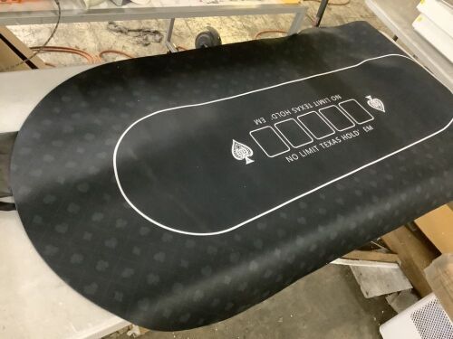 Portable Table Top Poker Mat - Lot 468JF