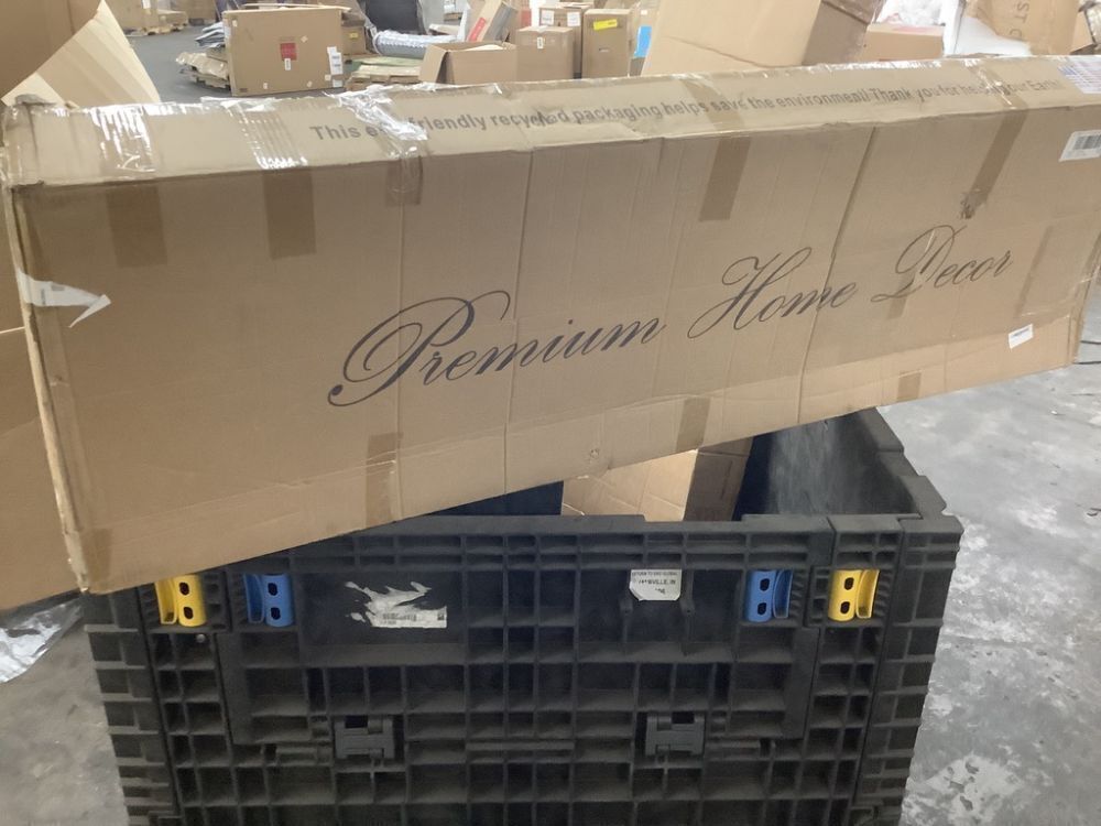 4-Panel Rustic White Barn Door Room Divider - Image 2 - Lot 262