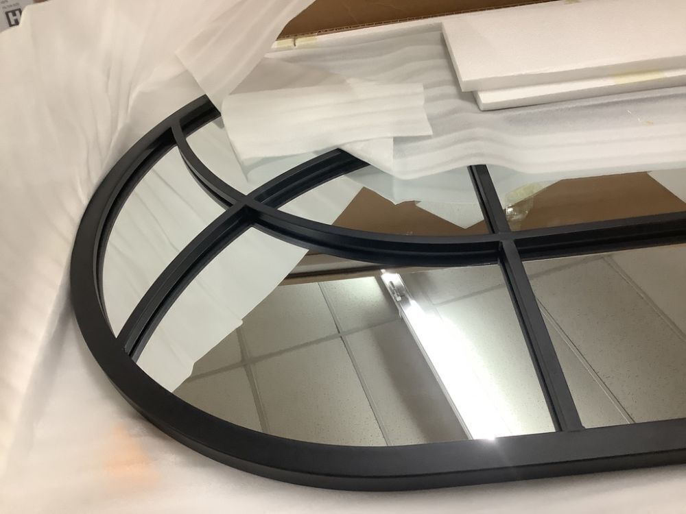 Dewfig 65"x 22" Arched Window Pane Full Length Mirror - Image 3 - Lot 278JF