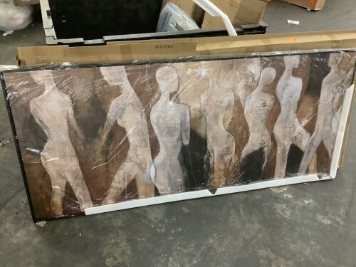 Framed Abstract Wall Art 32" x 71" - Lot 279JF