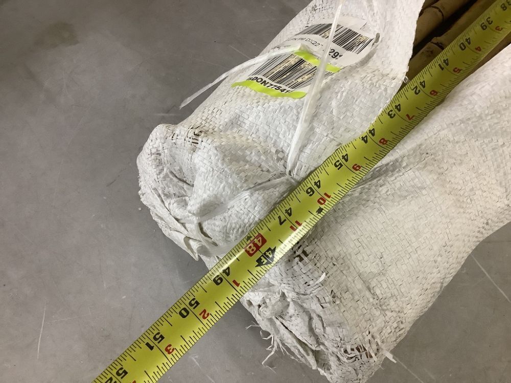 48" Tall Bamboo Fence Cover, Unknown Length - Image 4 - Lot 465JF