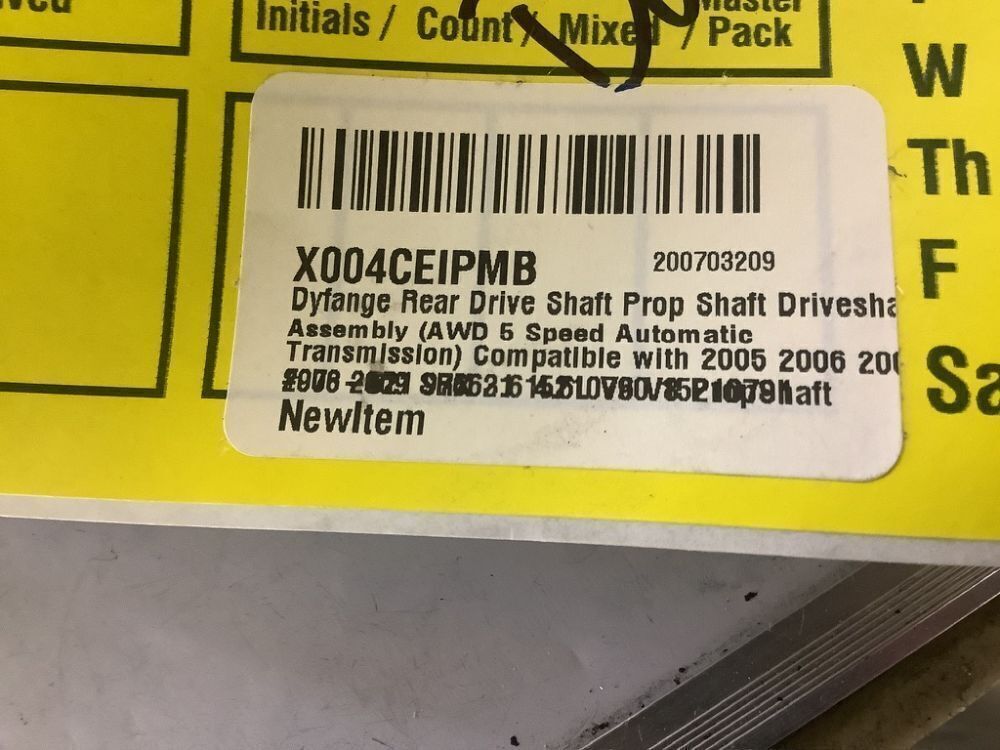 Rear Drive Shaft Prop Shaft Driveshaft Assembly for 2005-2009 SRX 3.6 4.6L V6 V8 - Image 6 - Lot 268JF