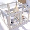 Clear Acrylic Plastic Dog Playpen, 8 Panels - Thumbnail 1