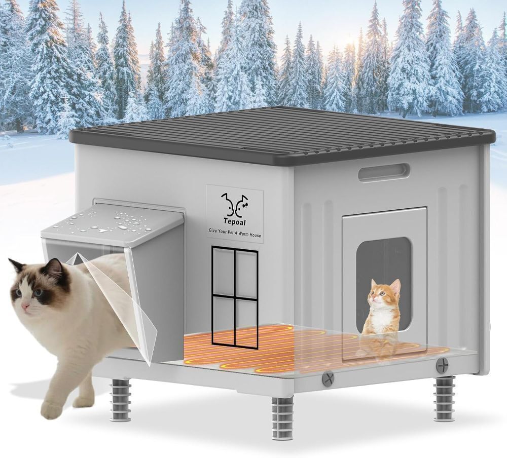 Large Plastic Heated Cat House for Outside Cats - Image 1 - Lot 472