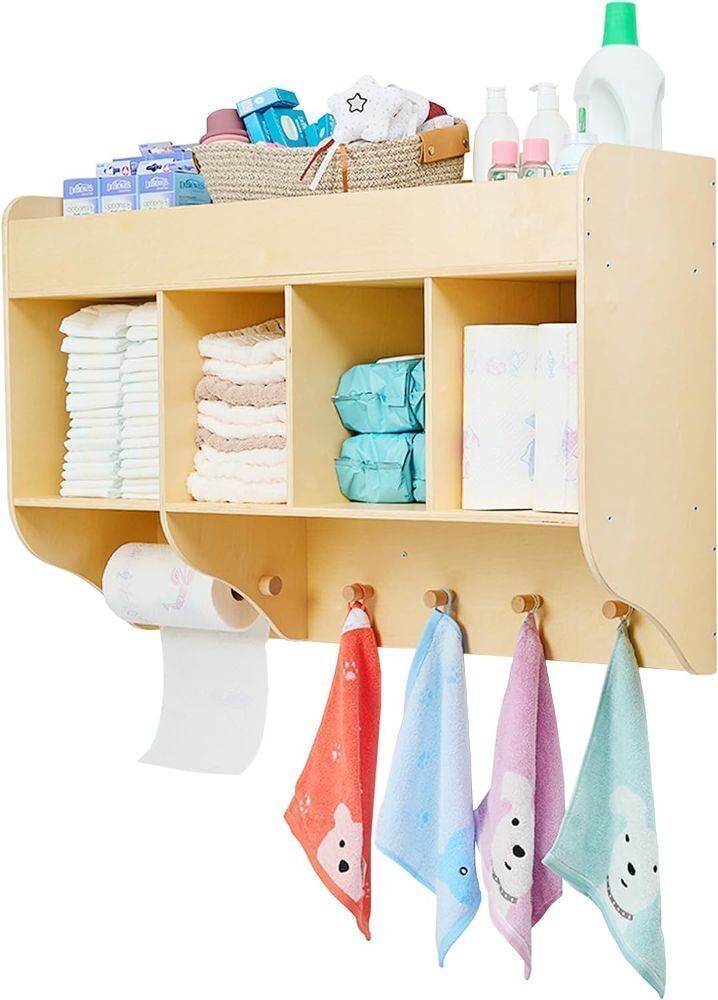 Monläurd 100% Birch Diaper Organizer for Wall - Image 1 - Lot 135
