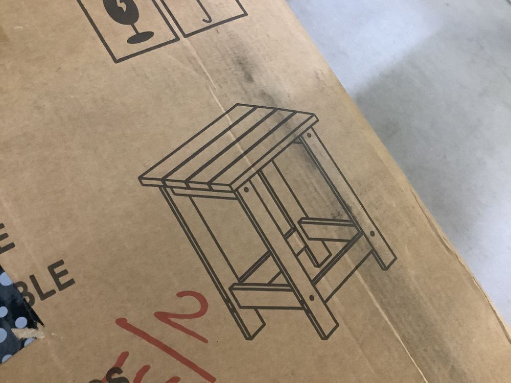 LZRS Adirondack Square Outdoor Side Table - Image 4 - Lot 647