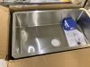 Undermount Single Bowl Kitchen Sink, 32” x 19" Deep Sink with Drain Kit and Bottom Grid, Brushed - Thumbnail 4