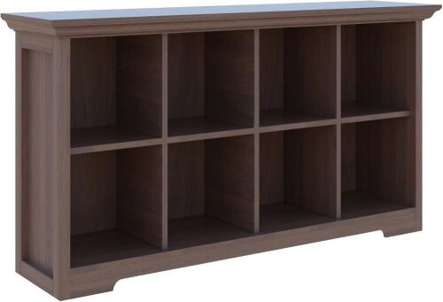 Cube Shelf Bookcase with Base, 8 Cube, Walnut - Lot 136JF