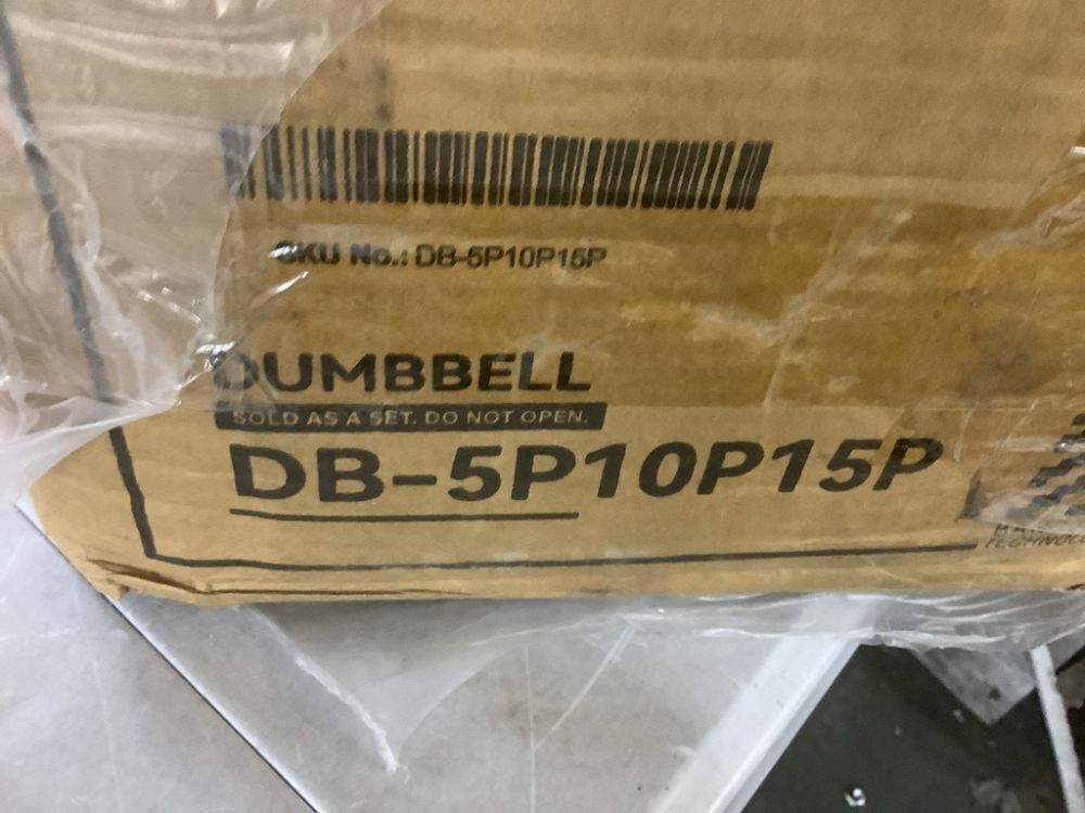 BalanceFrom Hex Dumbbell Set, Pairs of 5lb, 10lb, 15 lb - Image 3 - Lot 146JF