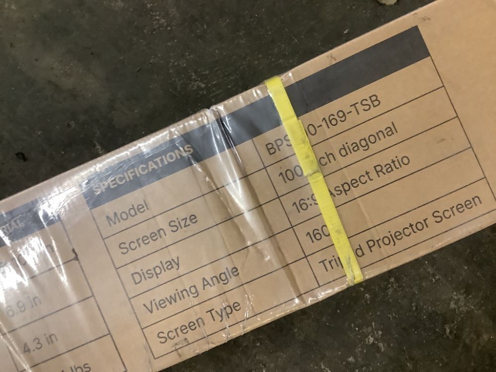 100" Projector Screen with Tripod - Image 5 - Lot 636JF