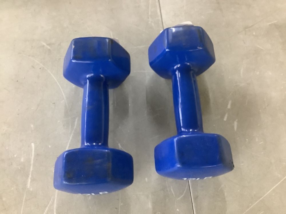 Set of 12lb Dumbbell Weights - Image 2 - Lot 637JF