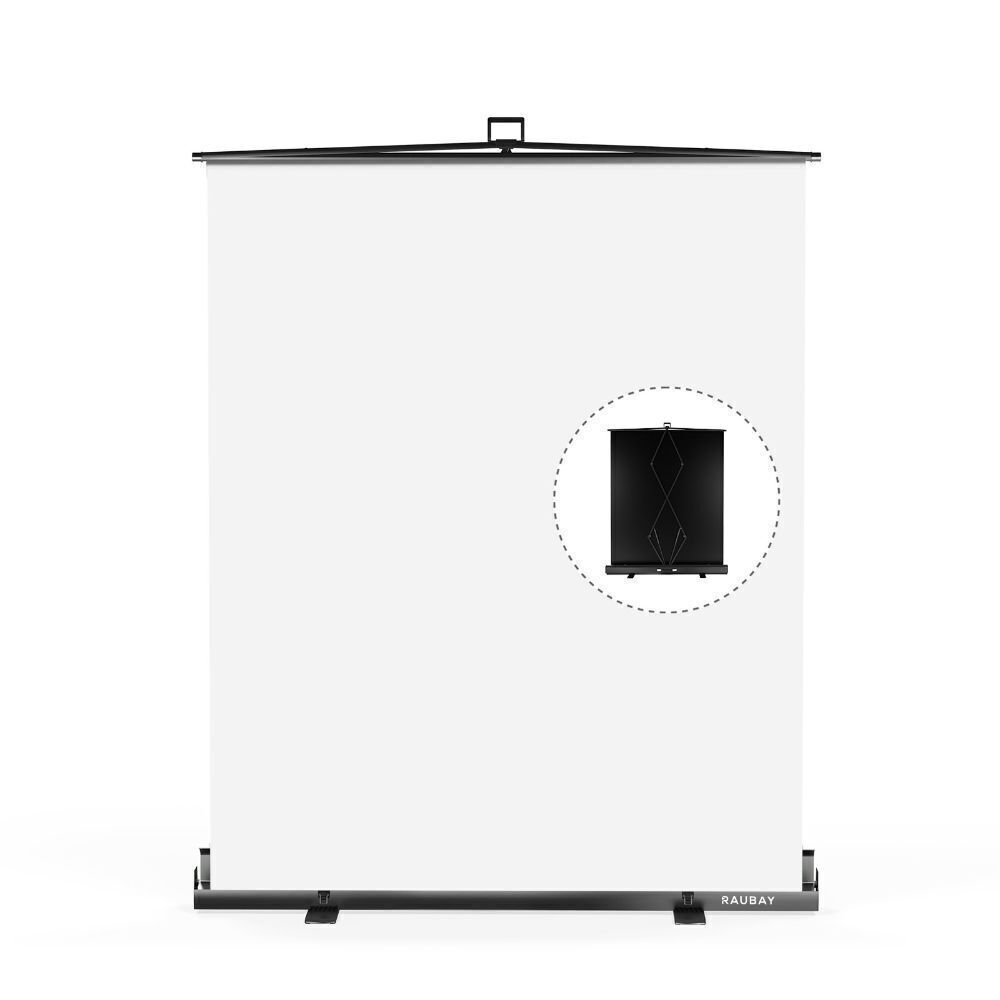 Raubay 5′ x 6.9′ Collapsible Green Screen, White - Image 1 - Lot 638JF