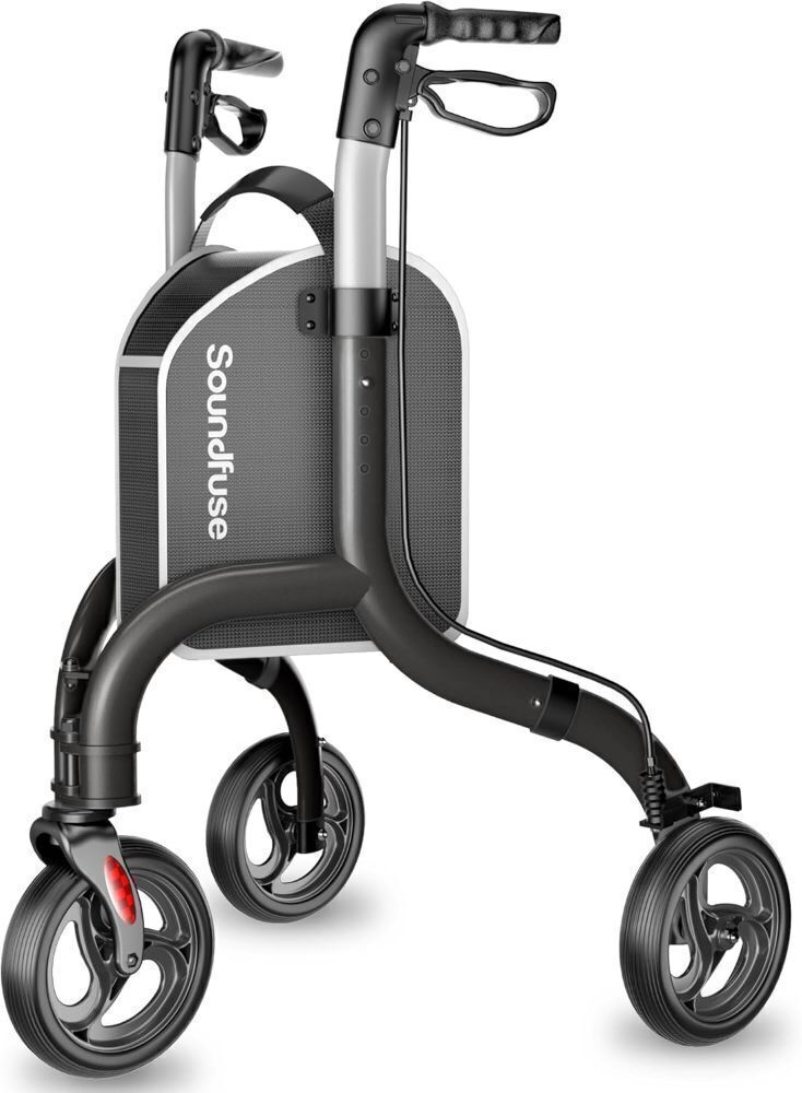 Soundfuse 3 Wheel Lightweight Foldable Aluminum Rollator Walker - Image 1 - Lot 231