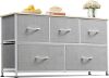 Dresser with 5 Fabric Drawers - Thumbnail 1