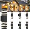 18.3inch 6pack LED Square Up&Down Outdoor Wall Lights - Thumbnail 1
