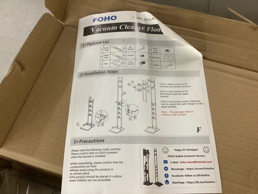 Foho Vacuum Stand for Dyson V11 V10 V8 V7 V6 - Image 3 - Lot 337