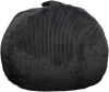 4 ft Giant Memory Foam Bean Bag with Faux Rabbit Fur Cover - Thumbnail 1