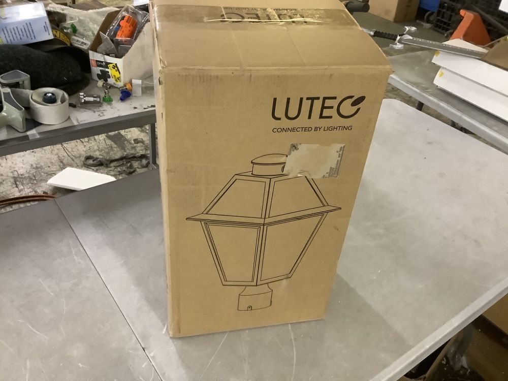 LUTEC Outdoor Solar Lamp Post Light with Motion Sensor - Image 2 - Lot 346