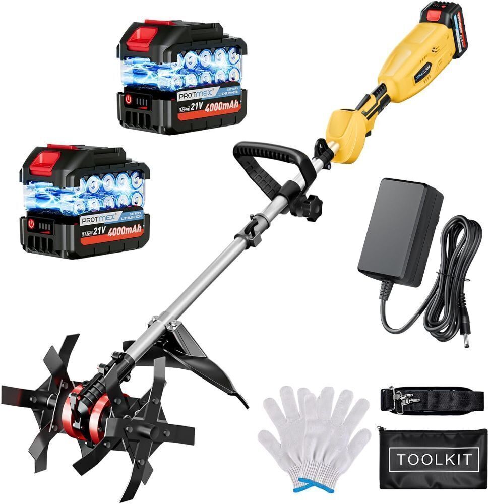 21V 450RPM Electric Tiller with Battery Level Display - Image 1 - Lot 533