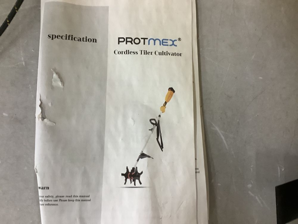 21V 450RPM Electric Tiller with Battery Level Display - Image 3 - Lot 533