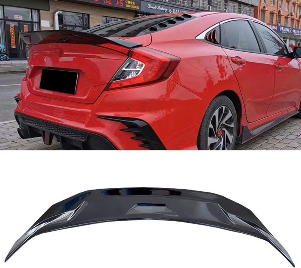 Rear Spoiler Wing Compatible with 2016-2021 Civic - Image 1 - Lot 544