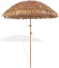 6.5ft Hula Tahtched Tiki Patio Umbrella - Thumbnail 1