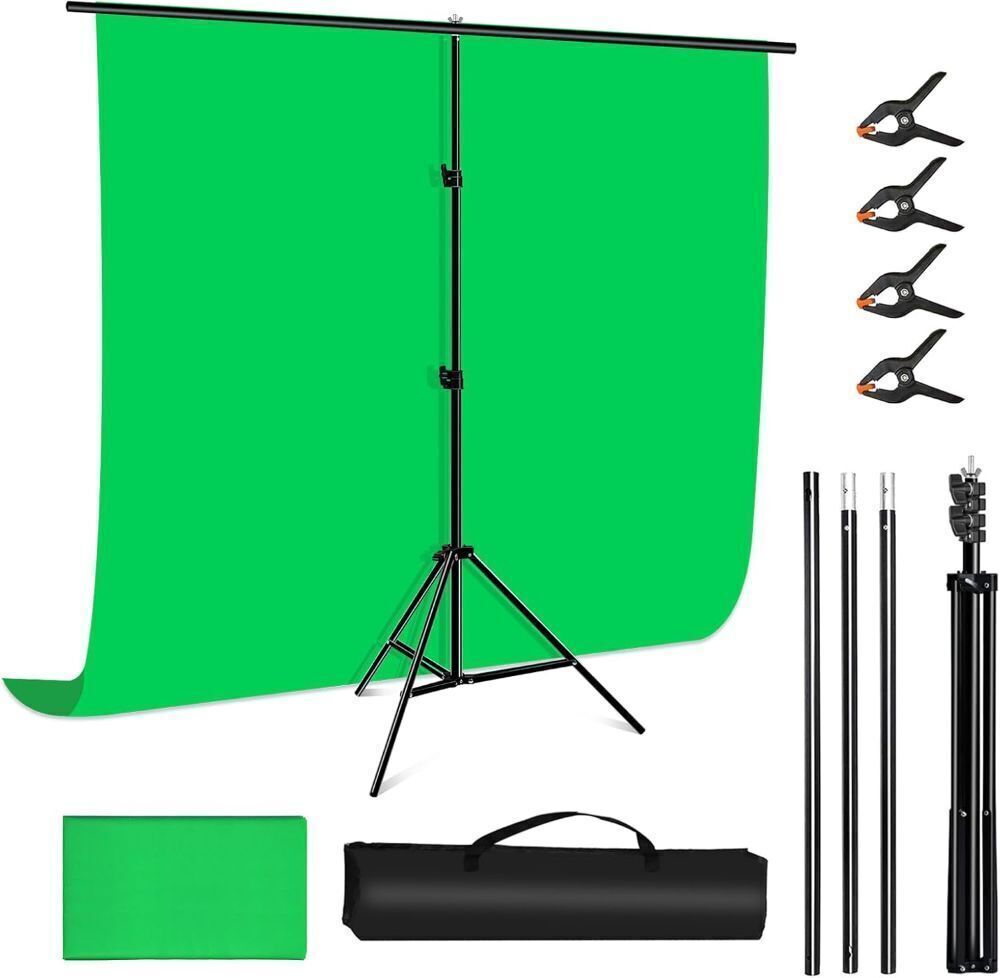 PULUZ Green Screen Backdrop Kit with Stand, 6.5X6.5ft - Image 1 - Lot 303