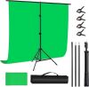 PULUZ Green Screen Backdrop Kit with Stand, 6.5X6.5ft - Thumbnail 1