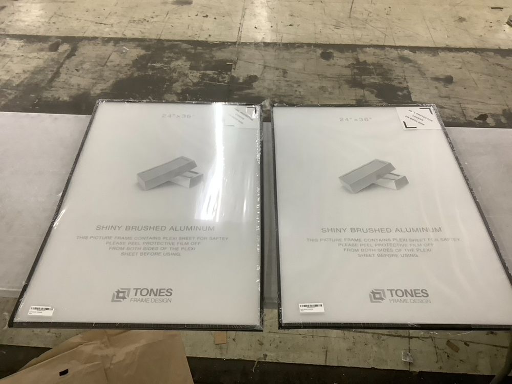 Lot of (2) 24x36 Poster Frame Black Metal - Image 2 - Lot 416