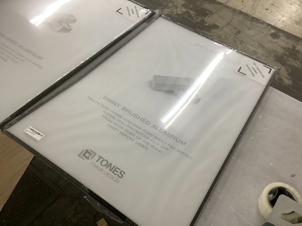 Lot of (2) 24x36 Poster Frame Black Metal - Image 3 - Lot 416